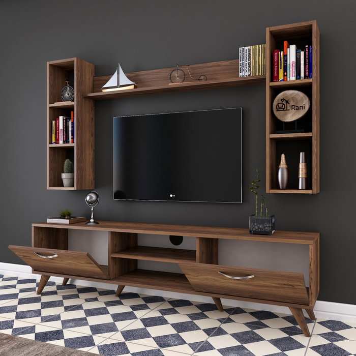 Hanah Home M5 - 240 Mueble de TV Nogal Hanah Home M5 - 240 Mueble de TV Nogal